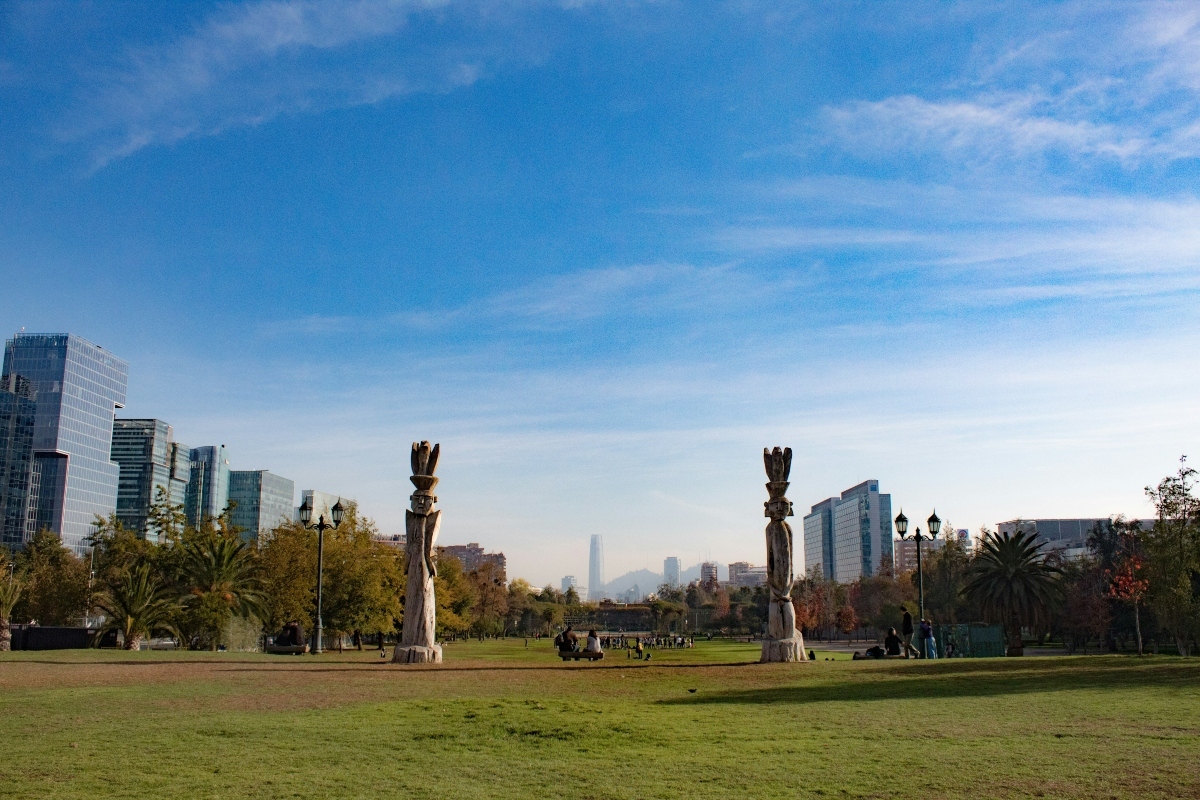 Departamentos en Providencia. El parque de Las Esculturas es uno de los puntos verdes de la comuna.